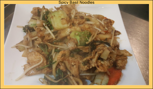Spicy Basil Noodle Beef